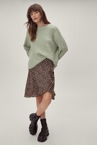 Thumbnail for your product : Nasty Gal Womens Ditsy Ruffle Mini Skirt - Brown - 12