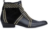 Thumbnail for your product : Anine Bing Charlie stud-embellished leather boots