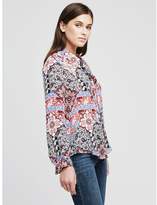 Thumbnail for your product : L'Agence Gisele Paisley Print Neck Tie Blouse