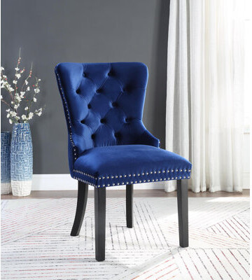 Rosdorf Park Belrue Velvet Dining Chair