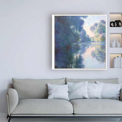 Winston Porter 'Matinee sur la Seine, 1897' by Claude Monet - Painting Print on Canvas