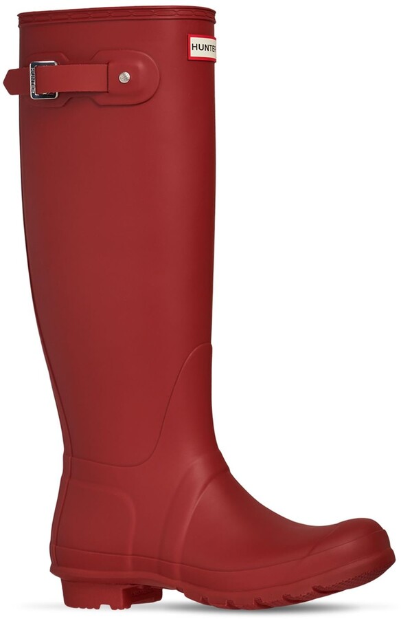 tall red boots