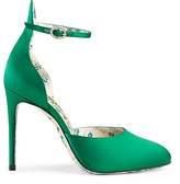Thumbnail for your product : Gucci Women's Satin D'Orsay Pumps - Green