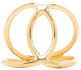 Thumbnail for your product : Jacquie Aiche Hammered Overlap Circles Ring