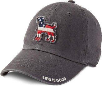 Life is Good American Tattered Chill Cap (Slate Gray) Caps