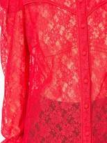 Thumbnail for your product : Magda Butrym sheer lace shirt