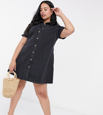 denim shirt dress plus size uk