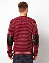 Thumbnail for your product : Voi Jeans Jumper With Faux Leather Patches