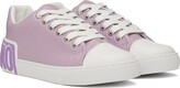 Thumbnail for your product : Moschino Purple Logo Sneakers