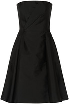 Thumbnail for your product : Alberta Ferretti Strapless duchesse-satin and wool-blend dress