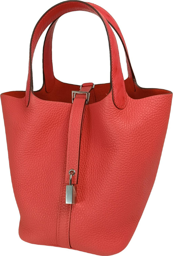 Hermes Picotin ostrich tote - ShopStyle