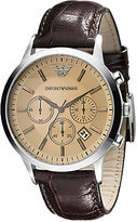 Thumbnail for your product : Emporio Armani Leather Chronograph Watch