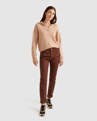 Sportscraft Women's Brown Pants - Lari Slim Jeans - Size One Size, 18 at The Iconic
