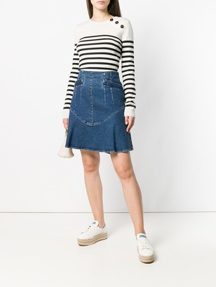 Chanel Pre Owned 2006's A-line denim skirt