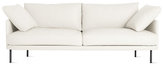 Thumbnail for your product : Design Within Reach Camber 81"" Sofa in Leather, Onyx Legs"