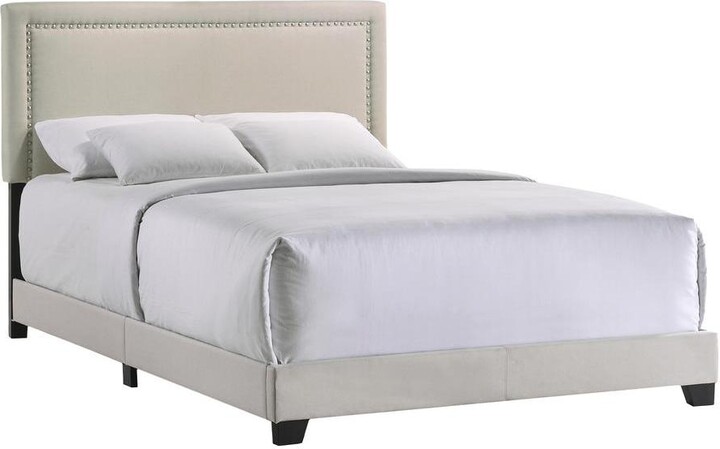Intercon Zion Queen Uph Bed in Zion Fog Fabric