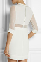 Thumbnail for your product : IRO Tina silk-paneled crepe mini dress