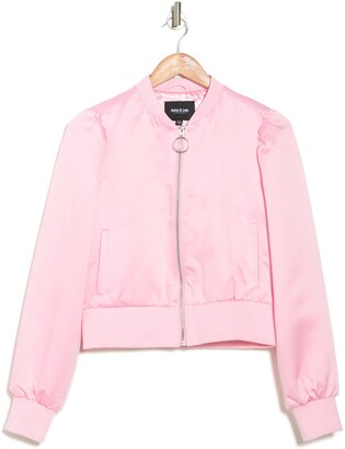 Excentriek lip moersleutel Women's Pink Satin Bomber Jackets | ShopStyle