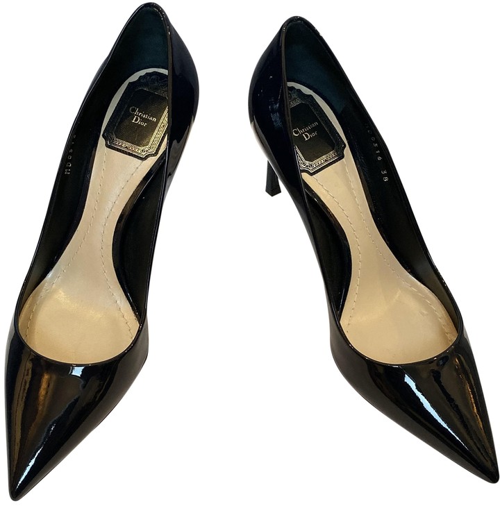 navy patent stiletto shoes