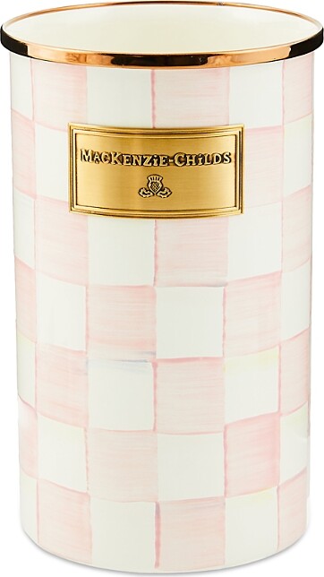 Mackenzie Childs Mackenzie-Childs Rosy Check Enamel Utensil Holder