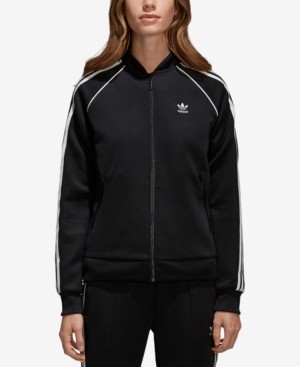 black adidas superstar jacket womens