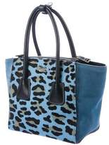 Thumbnail for your product : Prada Cavallino Small Twin Pocket Tote