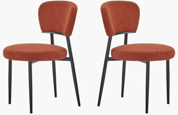 Latitude Run Upholstered Dinning Chair Set of 2-White