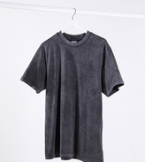 Thumbnail for your product : Reclaimed Vintage inspired oversized t-shirt dress in washed charcoal