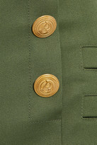 Thumbnail for your product : Pierre Balmain Button-embellished Wool Shorts