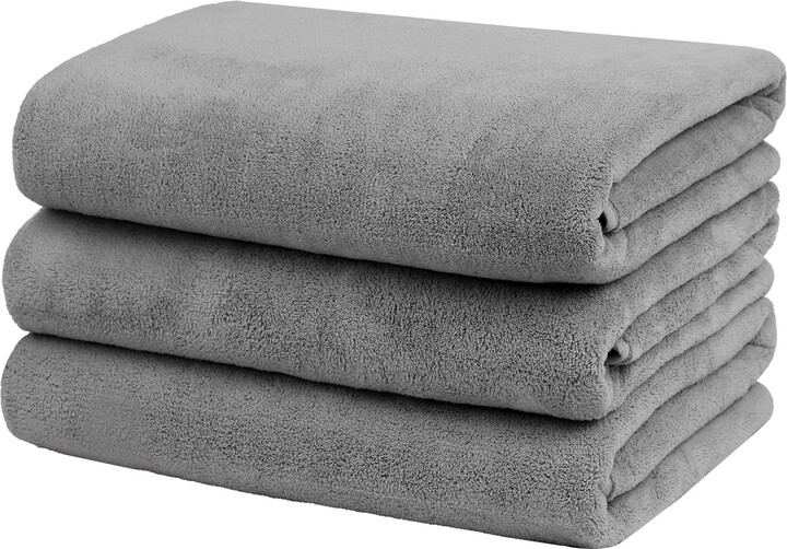 2 Pack Coral Fleece Towel Set Hotel SPA Bath Towels - On Sale