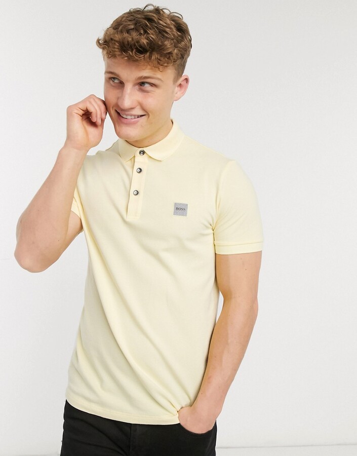 yellow hugo boss polo