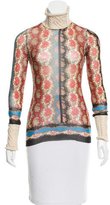 Thumbnail for your product : Jean Paul Gaultier Paisley Mesh Top