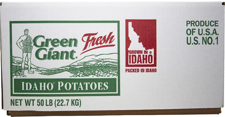 Green Giant Baking Potatoes, Bulk Wholesale Case (50 lbs.)