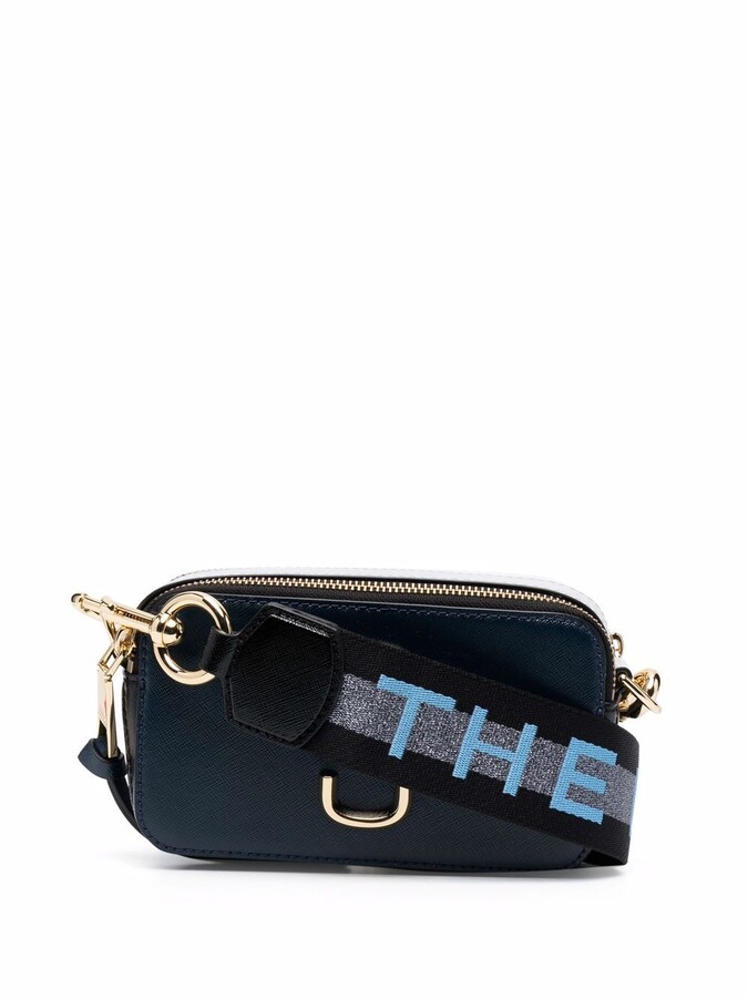 Marc Jacobs Navy & Blue 'The Logo Strap Snapshot' Bag