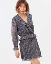 Thumbnail for your product : Maison Scotch Ruffle Details and Elasticated Waist LS Dress