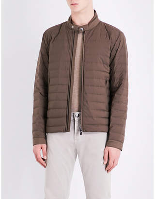 Corneliani Stand-collar quilted shell jacket