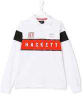 Thumbnail for your product : Hackett Kids TEEN logo print polo shirt