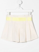 Thumbnail for your product : Moncler Enfant Pleated Bow-Detail Shorts