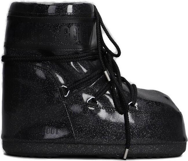 Moon Boot Icon Low Glitter Lace-Up Boots