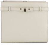 Thumbnail for your product : Valextra Cream White Leather Pochette