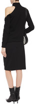 Thumbnail for your product : Bailey 44 Josie Asymmetric Zip-detailed Ponte Pencil Skirt