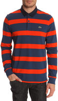 Thumbnail for your product : Lacoste Rugby Blue and Red Slim-Fit Shirt