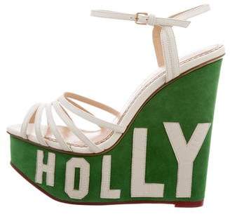 Charlotte Olympia Hollywood Wedge Sandals w/ Tags