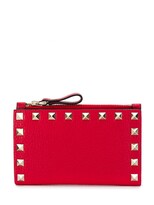 Thumbnail for your product : Valentino Garavani red Rockstud wallet