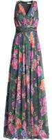Matthew Williamson Floral-Print Silk-Chiffon Halterneck Dress
