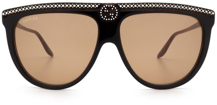 gucci flat top sunglasses