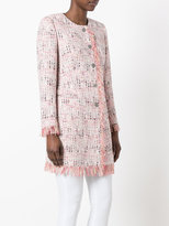 Thumbnail for your product : Tagliatore frayed edge tweed jacket