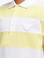 Thumbnail for your product : Prada Striped Short-Sleeve Polo Shirt