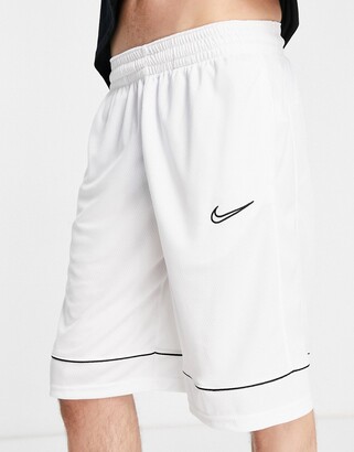 white nike basketball shorts