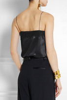 Thumbnail for your product : Lanvin Lace-trimmed silk-satin camisole